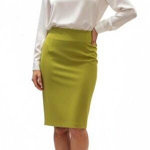 Versace Collection Green Pencil Skirt